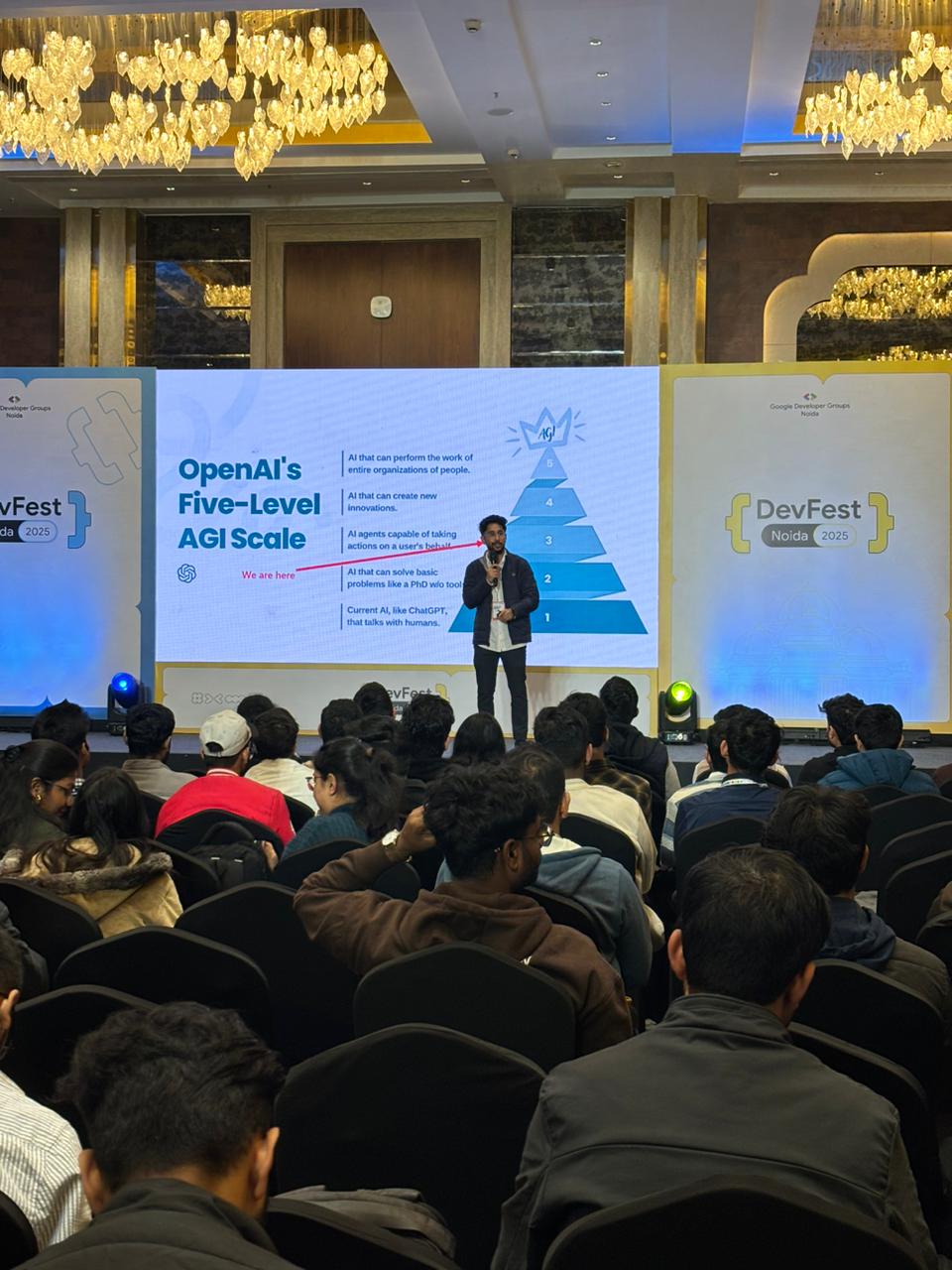 Talk on OpenAI's five-level AGI scale at DevFest