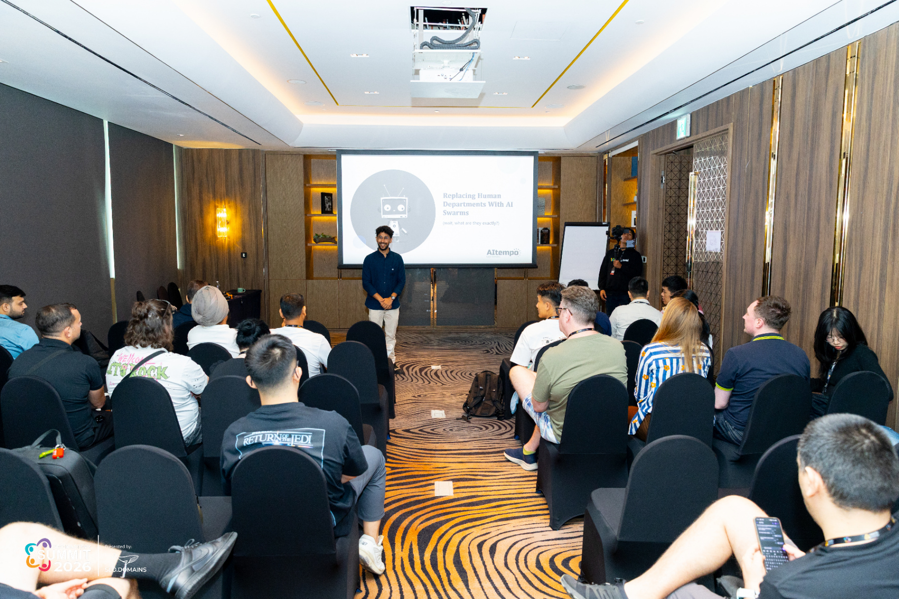 SEO Mastery Summit workshop on AI swarms